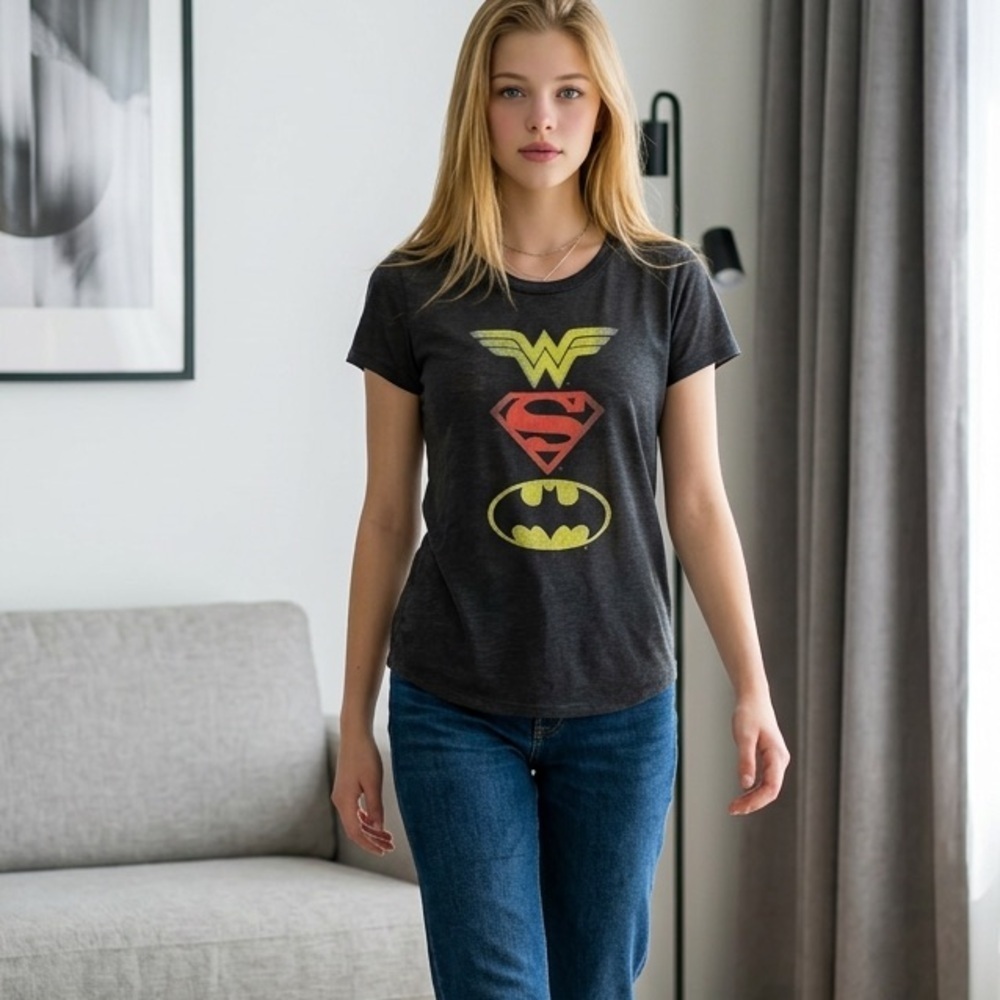 NWOT Justice League Women’s Short Sleeve Graphic Tee Shirt Wonder Woman- Size M